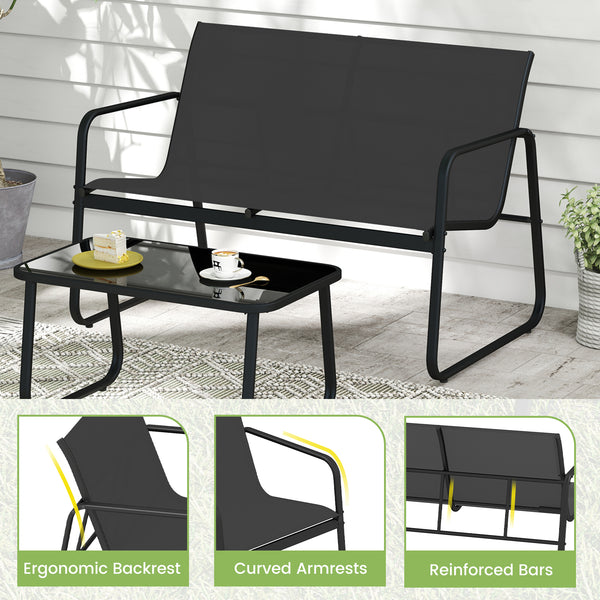 Experience serenity and comfort with our swinging chair<br>20Â° Swinging Angle for a smooth rocking experience<br>Rocking chair include 2 supportive bars for added stability<br>Non-slip pads and adjustable stoppers for secure rocking<br>Tempered glass tab