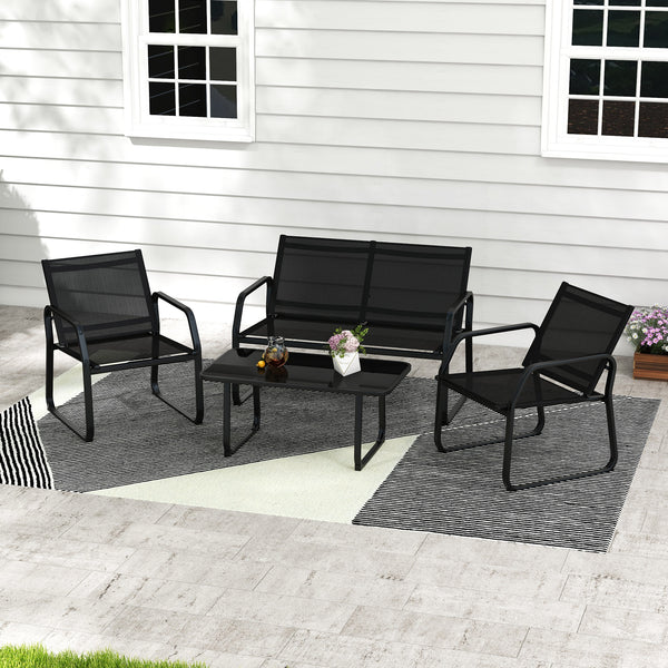 Super sturdy with reinforced metal frame<br>Durable and breathable seat fabric offers you much comfort<br>Ergonomic design with inclined backrest and curved armrests<br>Tempered glass coffee table provides more convenience<br>Modern and elegant appeal sui