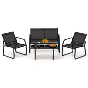Super sturdy with reinforced metal frame<br>Durable and breathable seat fabric offers you much comfort<br>Ergonomic design with inclined backrest and curved armrests<br>Tempered glass coffee table provides more convenience<br>Modern and elegant appeal sui