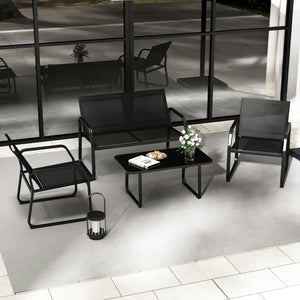 Super sturdy with reinforced metal frame<br>Durable and breathable seat fabric offers you much comfort<br>Ergonomic design with inclined backrest and curved armrests<br>Tempered glass coffee table provides more convenience<br>Modern and elegant appeal sui