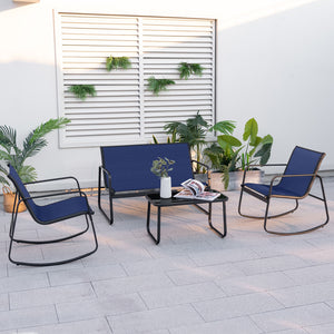Rock stably with non-slip pads and adjustable stopper <br>Curved seat and back make you more relaxed <br>Made of premium material for long-time use <br>Quick-drying and breathable seat fabric offers more comfort <br>Reinforced metal frame offers strong su