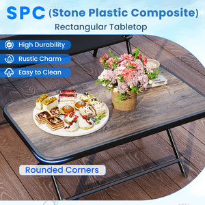 Folding patio set for space-saving design and easy transportation<br>No need to assemble to save your precious time<br>The selected fabric is quick-drying and wear-resistant<br>The fabric also makes you feel breathable<br>More space and more comfort with 