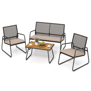 Hand-woven and sun-proof PE rattan for lasting outdoor longevity<br>Unmatched coolness with breathable design<br>105Â° angled seat for proper back support<br>Incredible seating comfort with soft sponge<br>The washable cushion cover ensures effortless main