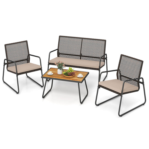 Hand-woven and sun-proof PE rattan for lasting outdoor longevity<br>Unmatched coolness with breathable design<br>105Â° angled seat for proper back support<br>Incredible seating comfort with soft sponge<br>The washable cushion cover ensures effortless main