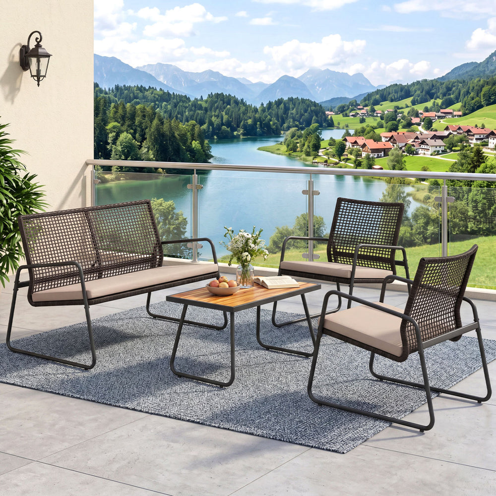 Hand-woven and sun-proof PE rattan for lasting outdoor longevity<br>Unmatched coolness with breathable design<br>105Â° angled seat for proper back support<br>Incredible seating comfort with soft sponge<br>The washable cushion cover ensures effortless main