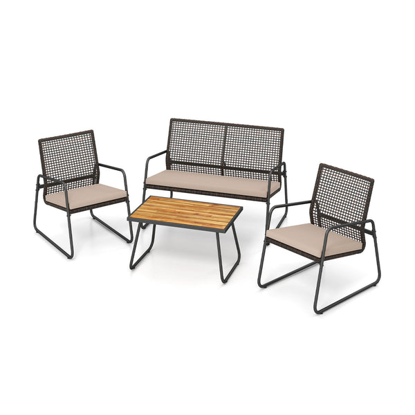 Hand-woven and sun-proof PE rattan for lasting outdoor longevity<br>Unmatched coolness with breathable design<br>105Â° angled seat for proper back support<br>Incredible seating comfort with soft sponge<br>The washable cushion cover ensures effortless main