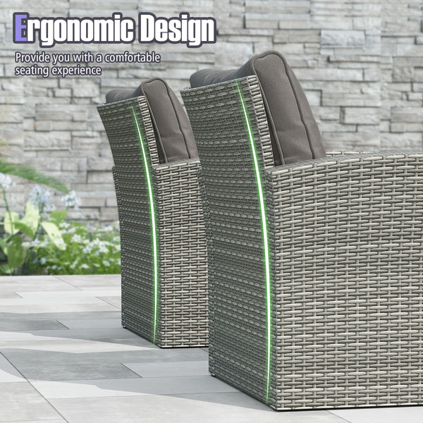 Includes 2 armchairs  1 loveseat and 1 coffee table for versatile use<br>Sturdy power coated steel frame provides strong durability and stability<br>Thick tempered glass tabletop to hold your drinks  meals and more<br>Coffee table with a spacious shelf pr