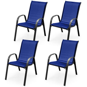 Stackable design for space-saving<br>Lightweight structure for easy movement<br>Fit your body curve perfectly with incline backrest and wide seat<br>Ergonomic armrest for arm relaxation<br>High-quality fabric for breathability and fast drying<br>Hold up t