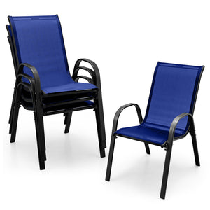 Stackable design for space-saving<br>Lightweight structure for easy movement<br>Fit your body curve perfectly with incline backrest and wide seat<br>Ergonomic armrest for arm relaxation<br>High-quality fabric for breathability and fast drying<br>Hold up t