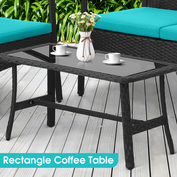 Comfortable seat with curved armrests and backrest<br>Seat cushions with elastic sponge offer much comfort<br>Smooth zippers make it easy to remove and wash the cushion cover<br>Heavy-duty metal frame for high stability<br>Adjustable footpads make table a