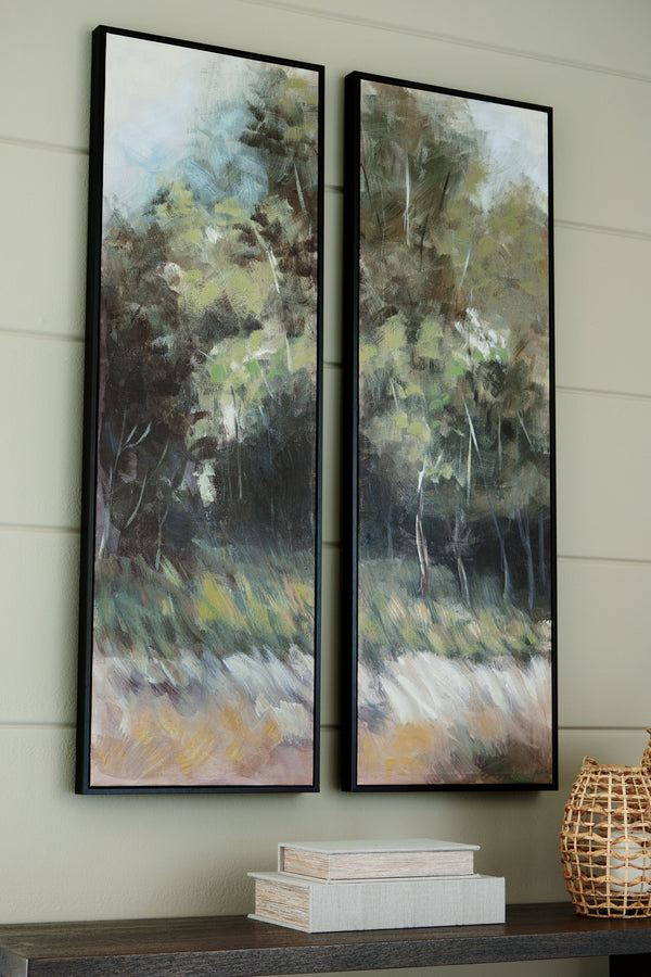  showcasing a whimsical wooded scene in green