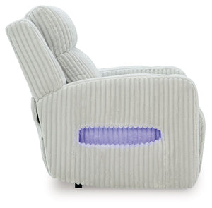 Forest Lake - Alloy - Power Recliner With Adj Headrest