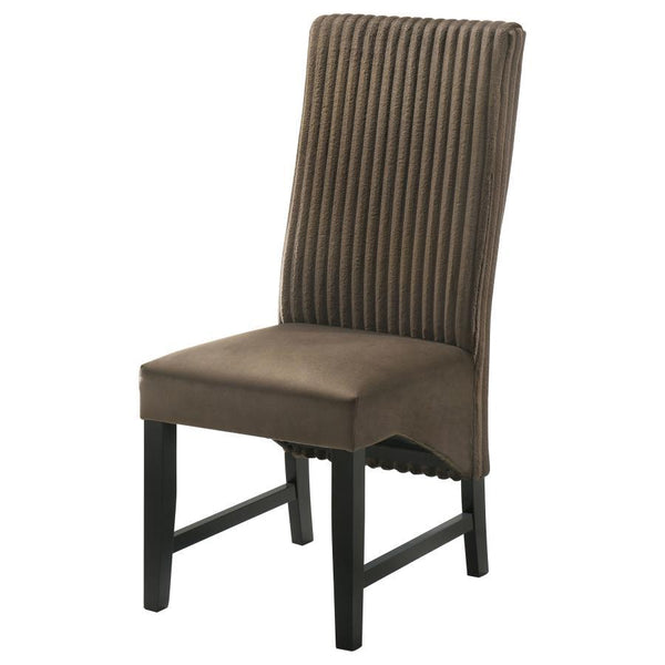 Barrand - Upholstered Dining Side Chair (Set of 2) - Chocolate
