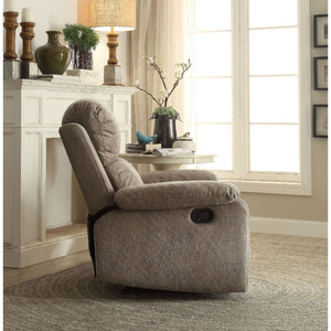 Bina - Recliner - Gray Polished Microfiber