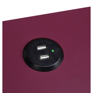 Fierce - Accent Table - Burgundy & Black