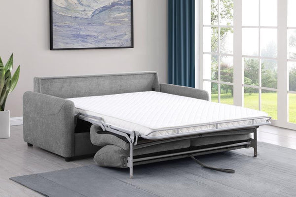 Rylie - Upholstered Sofa Sleeper With Queen Mattress - Gray