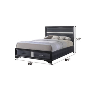 Naima - Queen Bed - Black