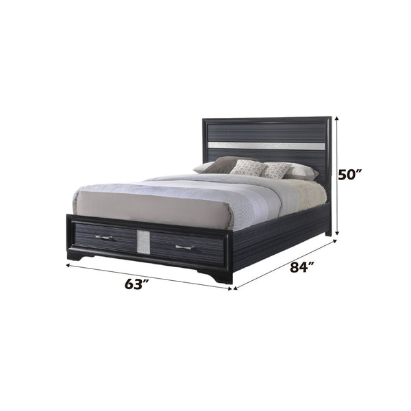 Naima - Queen Bed - Black