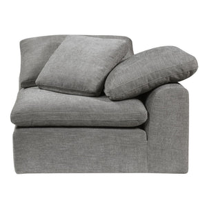 Naveen - Modular Wedge With Pillow - Gray Linen