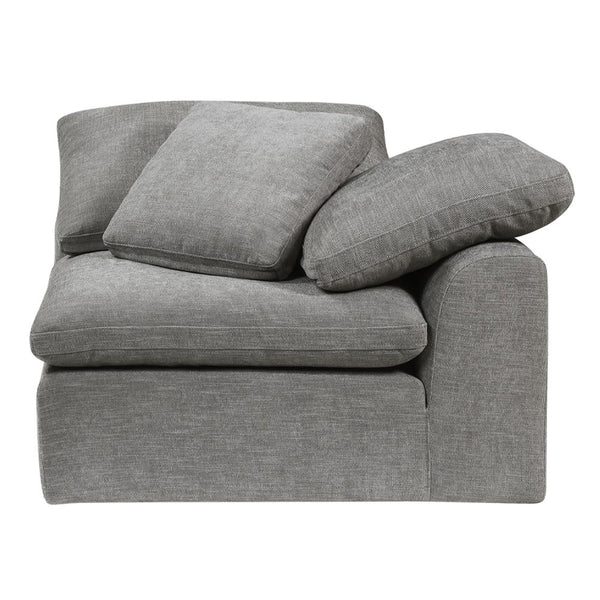 Naveen - Modular Wedge With Pillow - Gray Linen