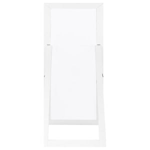 Cadence - Tempered Glass Full Length Mirror - White High Gloss