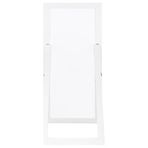 Cadence - Tempered Glass Full Length Mirror - White High Gloss