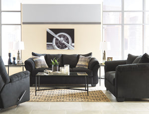 Talk about fine lines and great curves. Thatâ€™s the beauty of this living room setâ€”made to suit your appreciation for clean, contemporary style. A striking flared frame, comfy pillow top armrests and an ultra-soft upholstery that holds up to everyday l