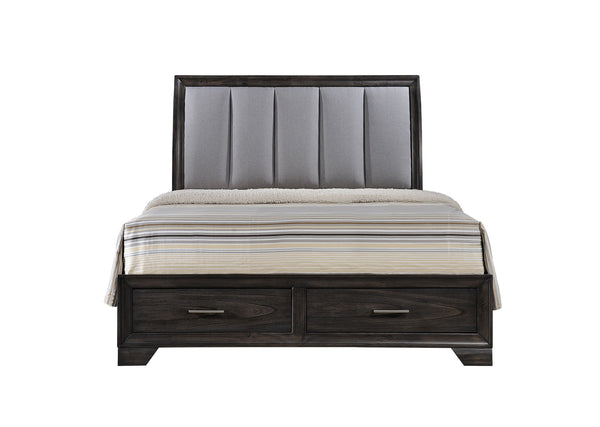 Jaymes-Queen Bed Storage-Gray<h4><b>Jaymes - Queen Storage Footboard - Gray</b></h4> <table width="100%"><colgroup><col style="width: 30%"> <col style="width: 70%"> </colgroup> <tbody> <tr> <td>Dimensions</td> <td> 63.00"L x 92.00"D x 57.30"H</td> </tr> <