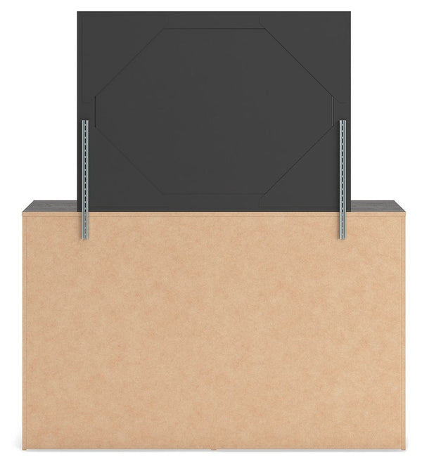 Hollivern - Dark Gray - Dresser And Mirror
