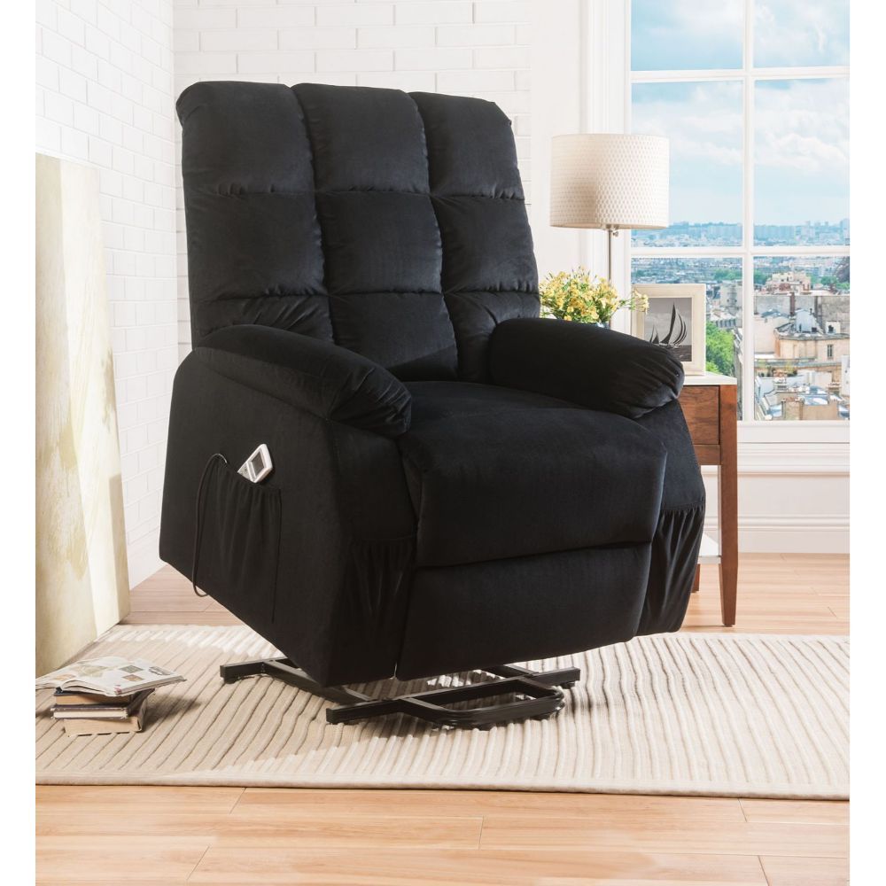 KD Back, Power Lift, Massage & Heat Function â€¢ Wired Controller Included â€¢ Tight Back & Seat Cushion â€¢â€¢ CONSTRUCTION â€¢â€¢ SEAT: Pocket Coil, Inside Frame: Pine Wood, Ply, Foam