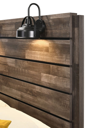 Carter - Queen Bed In One Box - Brown