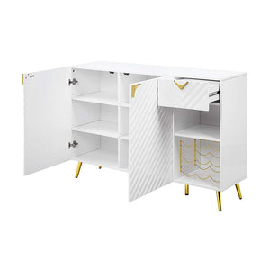 Gaines - Server - White High Gloss Finish