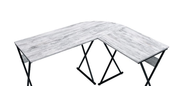 Zafiri - Writing Desk - Antique White & Black Finish