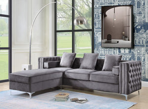 Bovasis - Sofa - Gray Velvet