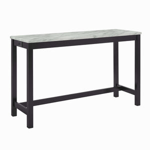  all adorned with an espresso base and a faux marble top i