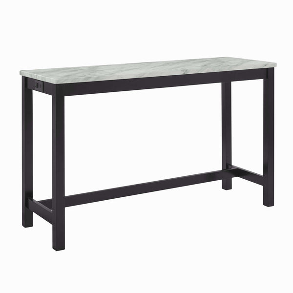  all adorned with an espresso base and a faux marble top i