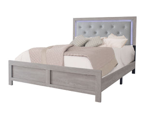  bringing a warm and inviting ambiance to any modern living space. The sleek lines and sparkling metal handles of the s