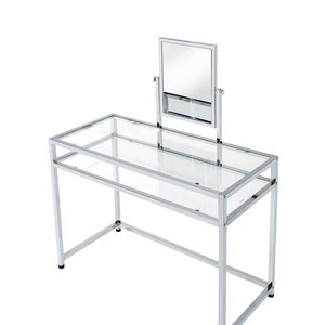 Coleen - Vanity Desk - Chrome Finish