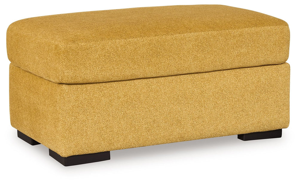 You want your home to reflect your modern, trendy eye for design. This ottoman is here to help. Bold, bright and beautiful, it adds a fashion-forward pop of color to your living room. Velvet-like upholstery keeps comfort at top of mind, whether you-'re lo