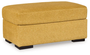 You want your home to reflect your modern, trendy eye for design. This ottoman is here to help. Bold, bright and beautiful, it adds a fashion-forward pop of color to your living room. Velvet-like upholstery keeps comfort at top of mind, whether you-'re lo