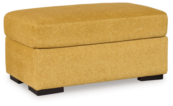 You want your home to reflect your modern, trendy eye for design. This ottoman is here to help. Bold, bright and beautiful, it adds a fashion-forward pop of color to your living room. Velvet-like upholstery keeps comfort at top of mind, whether you-'re lo