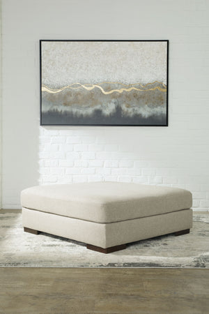 the spacious piece has rich textures that are easy on the eyes and a pleasure to touch. Its soft