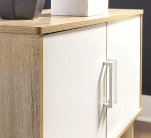 Orinfield - Natural / White - Accent Cabinet