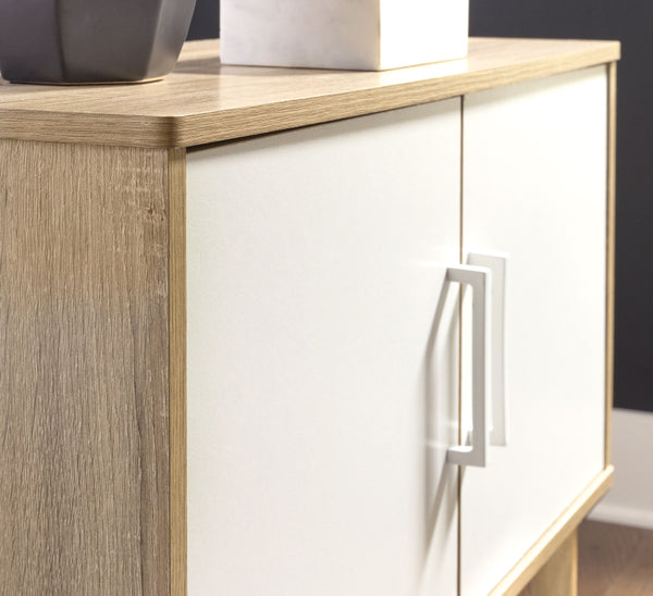 Orinfield - Natural / White - Accent Cabinet