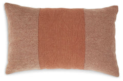 When your polished and poised space needs a pop of color, reach for this dashing pillow. It-'s subtly striking with a stonewashed stripe design in spice hues. Place it on your sectional or in your favorite reading nook to bring together other decorative e