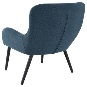 Calvin - Upholstered Modern Arm Accent Chair - Aegean Blue