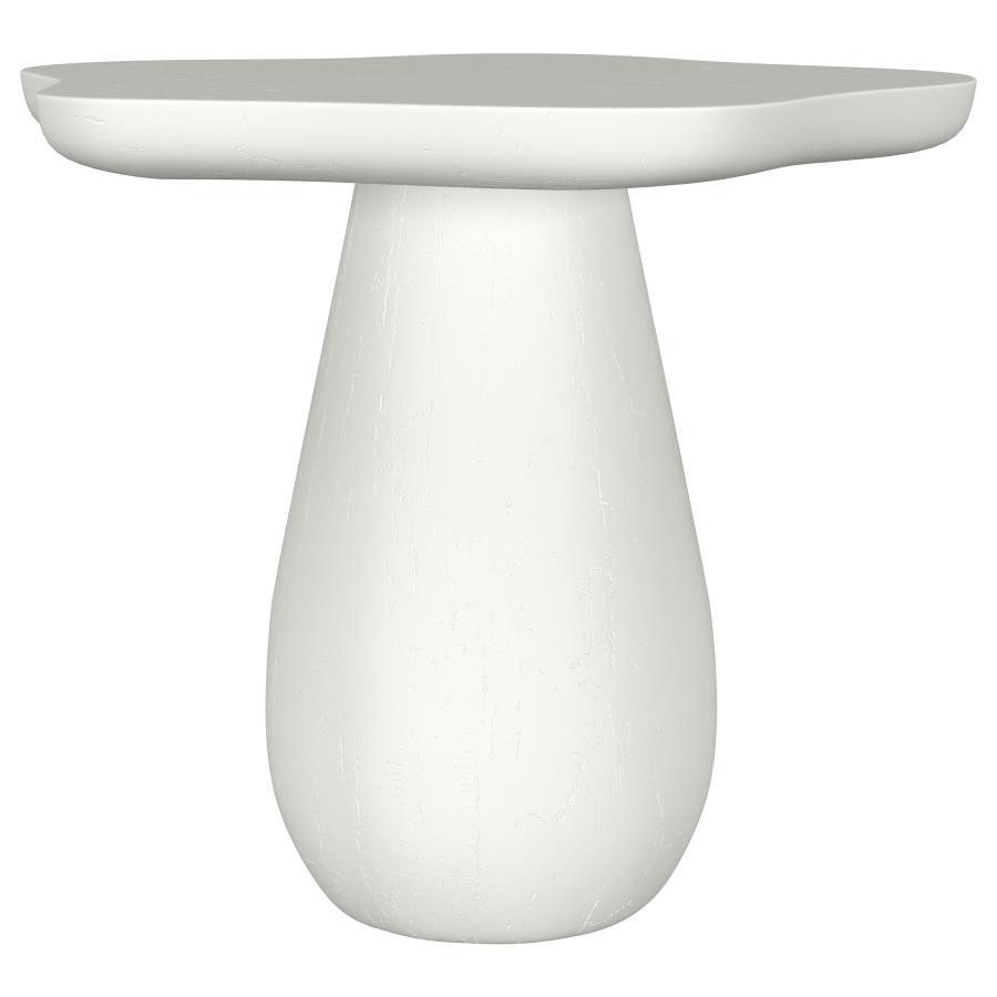 Introduce a touch of modern artistry to your living space with this unique side table, thoughtfully crafted from engineered wood. Its sculptural form and softly contoured edges create a striking silhouette thatâ€™s both playful and refined. Viewed from ab