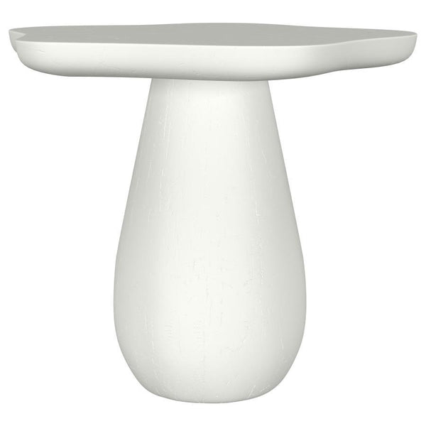 Introduce a touch of modern artistry to your living space with this unique side table, thoughtfully crafted from engineered wood. Its sculptural form and softly contoured edges create a striking silhouette thatâ€™s both playful and refined. Viewed from ab