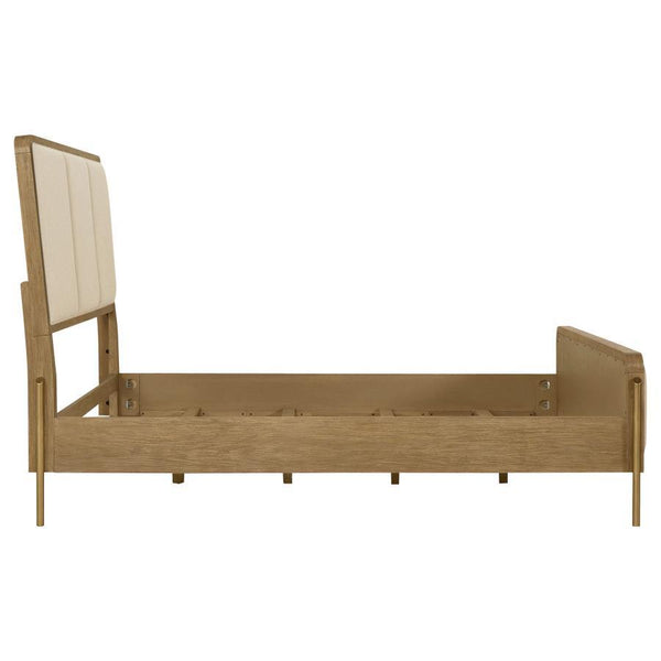 Arini - Eastern King Panel Bed - Cream And Sand Wash