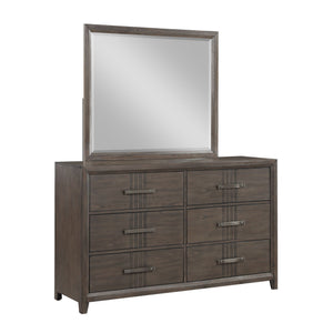 The Landon 6-Drawer Dresser combines durability, style, and practicality, making it a valuable addition to any bedroom. Expertly crafted from solid Pine, high-quality engineered woods, and genuine Mindi wood veneers, this dresser is built to last while sh